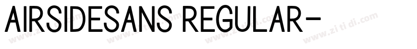 AirsideSans Regular字体转换